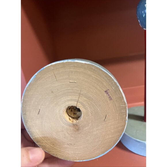 Vintage Hand Painted Wooden Figural Head Soldier Lady Hat Stand Pair Japan - Picture 7 of 8